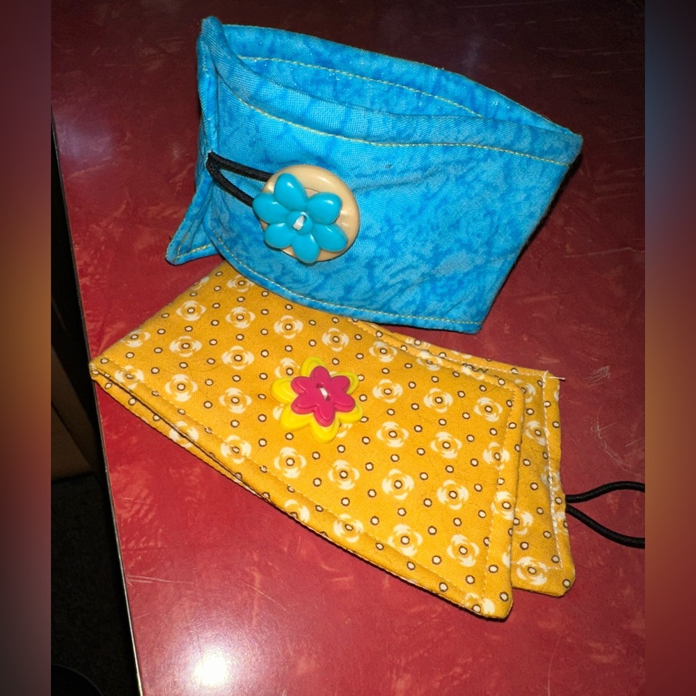 NEW 2 HANDMADE COFFEE CLUTCH